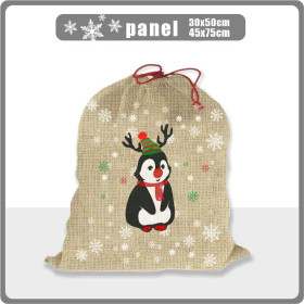 PINGUIN RENTIER - Baumwoll Webware Panel / Größe nach Wahl