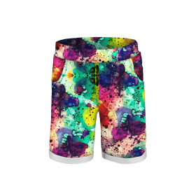 KURZE KINDERHOSE (RIO) - ABSTRAKTION Ms. 9 - Sommersweat