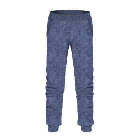 KINDER-JOGGINGHOSE (LYON) - ACID WASH / DUNKELBLAU - Sommersweat