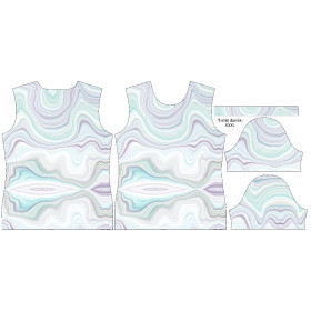 DAMEN T-SHIRT - AQUARELL Ms. 3 - Single Jersey