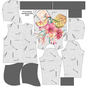 CLASSIC DAMEN HOODIE (POLA) - ANANAS DRINK - Sommersweat