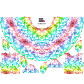 KINDER KLEID "MIA" - BATIK  Ms. 1 / regenbogenfarbig - Nähset