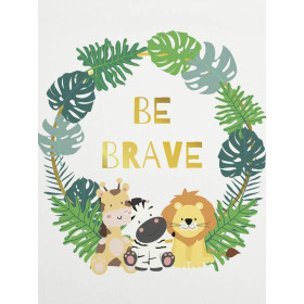 BE BRAVE (WILD & FREE) - Paneel Sommersweat 