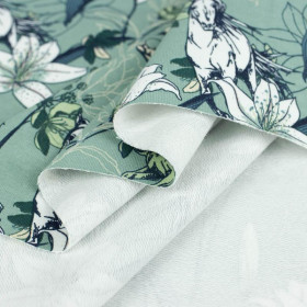 PFERDE UND VANILLEBLUMEN / modern mint - Sommersweat 