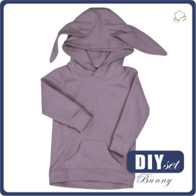 KINDER HOODIE BUNNY (PARIS) - B-02 LILA - Sommersweat