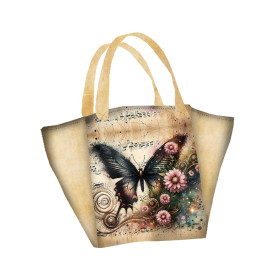 XL Tasche mit Utensilientasche 2 in 1 - BUTTERFLY MUSIC - Nähset