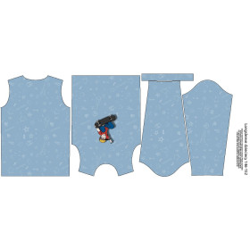 LONGSLEEVE - FELIX (SKATER) / blau - Nähset