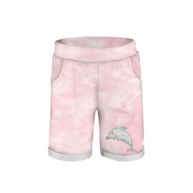 KURZE KINDERHOSE (RIO) - DELFIN / CAMOUFLAGE m. 2 / blass rosa - Sommersweat