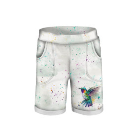 KURZE KINDERHOSE (RIO) - WATERCOLOR HUMMINGBIRD - Sommersweat