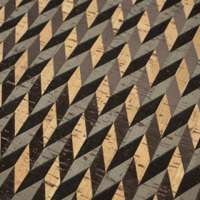 KORK FISCHGRATMUSTER LAMINA (50 cm x 70 cm) - Material mit Futter