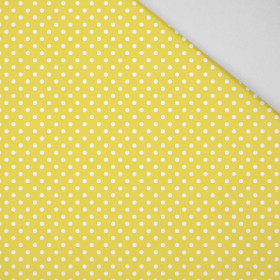 PUNKTE WEIß / gelb - HOME DECOR PREMIUM Webware