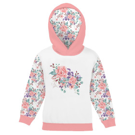 KINDER HOODIE (ALEX) - HAGEBUTENBLÜTE MS. 1 (BLÜHENDE WIESE) - Nähset