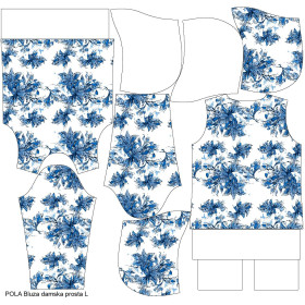CLASSIC DAMEN HOODIE (POLA) - VANILLEBLÜTE (CLASSIC BLUE) - Sommersweat