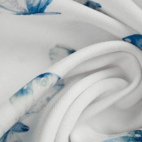 SCHMETTERLINGE M. 4 (AQUARELL-SCHMETTERLINGE) - bio single jerset mit Elastan Sommersweat