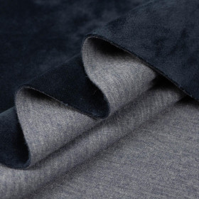 NAVY - Doppelseitiger Velvetsweat