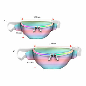 HÜFTTASCHE - REGENBOGEN STREIFEN Ms. 2 / Größe nach Wahl