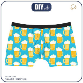 MÄNNER BOXERSHOERTS - OKTOBERFEST BIER / türkis