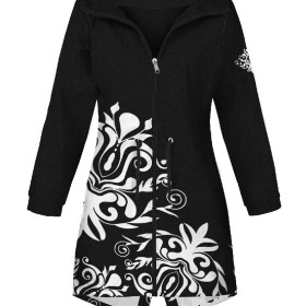 DAMENPARKA (ANNA) - DAMASCO KONTUR / schwarz - Nähset
