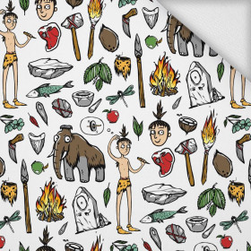 HÖHLENMENSCHEN / weiß -  Sommersweat