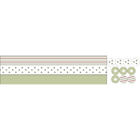 WEIHNACHTSKRANZ - STERNE UND RINGEL - Nähset