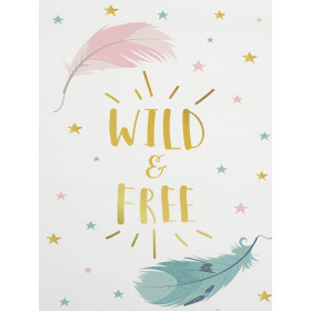 PASTELL-FEDERN (WILD & FREE) - Paneel Sommersweat 