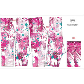 SOFTSHELL-HOSE (YETI) - PINK SPLATTER - Nähset