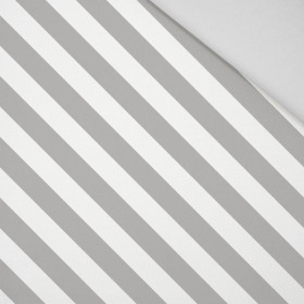 DIAGONALE STREIFEN / grau - HOME DECOR PREMIUM Webware