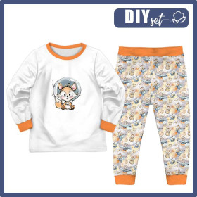 KINDERPYJAMAS "MIKI" - FUCHS (SCHNUKELCHEN IM WELTALL) - Nähset