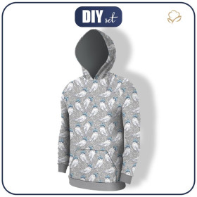 HERREN HOODIE (COLORADO) - EULEN MIT MÜTZEN (VERZAUBERTER WINTER) - Nähset