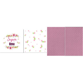 DEKO-KOPFKISSEN - SUPER OMA / rosa