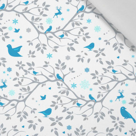 WINTER (türkis) - Baumwoll Webware