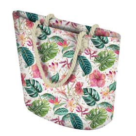 SHOPPER - TROPISCHES DSCHUNGEL / weiß - Nähset