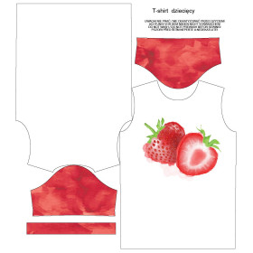 KINDER T-SHIRT  - ERDBEERE - Nähset
