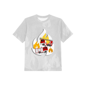 2-PACK - KINDER T-SHIRT  - FEUERWEHRMANN - Nähset