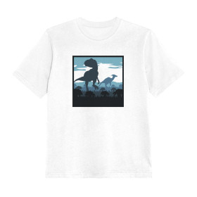 2-PACK - KINDER T-SHIRT - TYRANNOSAURUS UND ADLER - Nähset