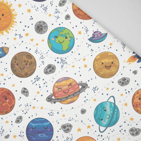 PLANETEN / weiß - HOME DECOR PREMIUM Webware