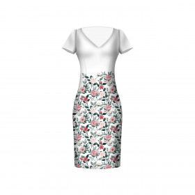 BEAUTIFUL FLOWERS - Kleid-Panel Baumwoll Musselin