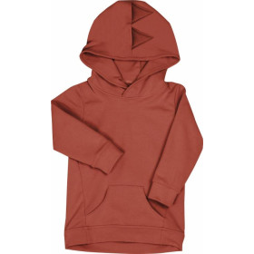 KINDER HOODIE DINO (PARIS) - B-28 - ziegel - Sommersweat