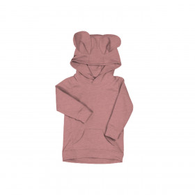 KINDER HOODIE TEDDY (PARIS) - MELANGE ROSENQUARZ - Nähset