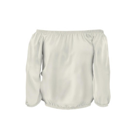 Carmenausschnitt Bluse (SOFIA) - WEISS - Nähset 