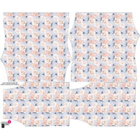 Carmenausschnitt Bluse (SOFIA) - RETRO FLOWERS M. 4 - Nähset 
