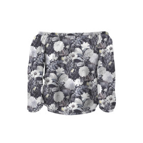 Carmenausschnitt Bluse (SOFIA) - LUXE BLOSSOM M. 4 - Nähset 