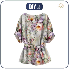 KIMONO BLUSE - VINTAGE FLOWERS PAT. 15 - Nähset 