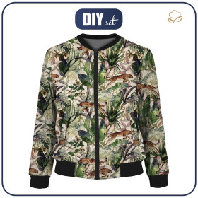 DAMEN BOMBERJACKE (KAMA) - GEPARD / Blätter - Nähset