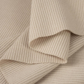 Strickware gerippt - HELL BEIGE (D-55)
