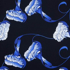 GLOCKENBLUMEN Ms. 1 (classic blue) / schwarz - Sommersweat 