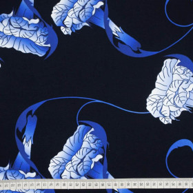 GLOCKENBLUMEN Ms. 1 (classic blue) / schwarz - Sommersweat 