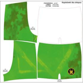 Jungen Badehose - GRÜN NINJA 110-116