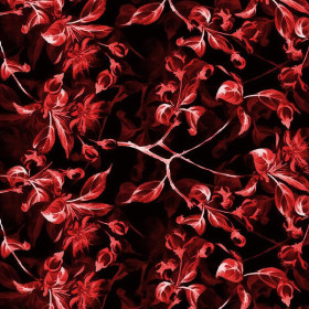 APFELBLÜTE Ms. 1 (rot) / schwarz  - Krepp