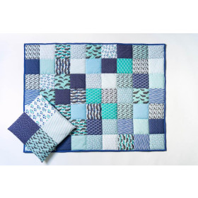 PATCHWORK DECKE - HAIE